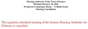 Icon of 20160218 Housing Auth Mtg Cancellation